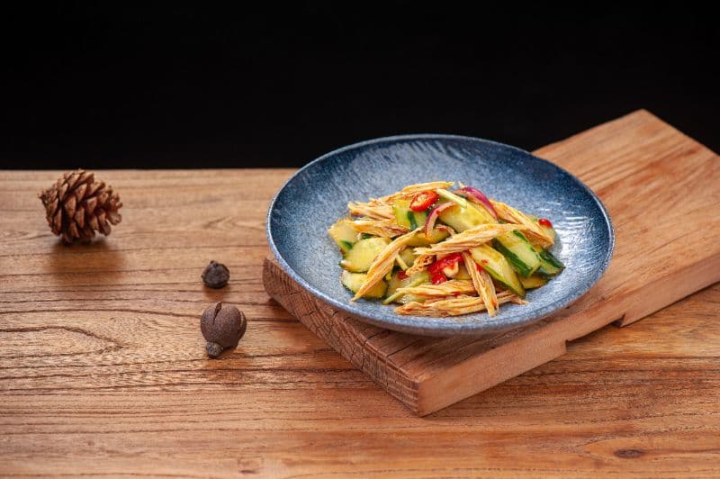 Chilled Beancurd Skin with Cucumbers