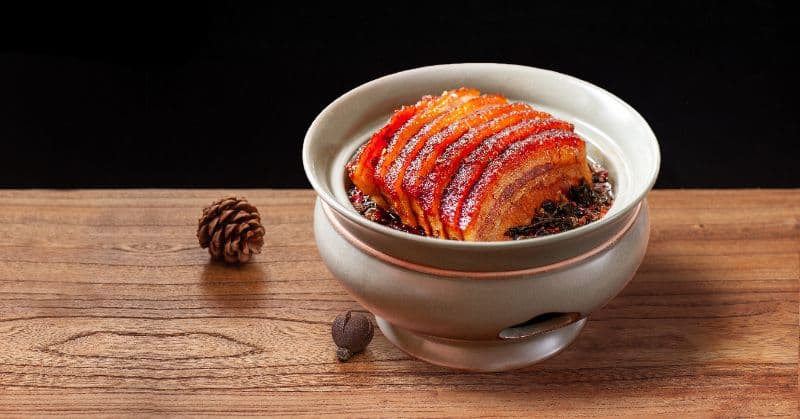 Braised Pork with Preserved Greens